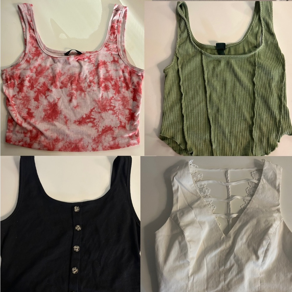 Assorted crop tops